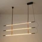 EUROLAMP ARTE ILLUMINA LINEA Függesztett lámpatest 3X20W 1400X60X1200mm Fekete 