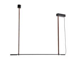   EUROLAMP ARTE ILLUMINA LINEA Függesztett lámpatest beépített LED 21W 1400X60X1200mm Fekete 