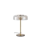 EUROLAMP ARTE ILLUMINA LOBBY Asztali lámpa Acél és üveg COGNAC ART 8W Φ300x450mm 