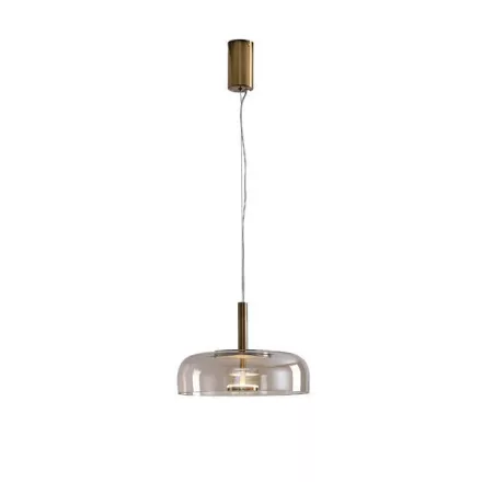 EUROLAMP ARTE ILLUMINA LOBBY Függesztett lámpatest beépített LED Acél és üveg COGNAC ART 8W Φ300x1390mm 
