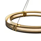 EUROLAMP ARTE ILLUMINA LUIS Függesztett lámpatest beépített LED 33W 620X1200 Fekete - GOLD 