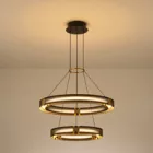 EUROLAMP ARTE ILLUMINA LUIS Függesztett lámpatest beépített LED 62W 620X1200mm Fekete - GOLD 