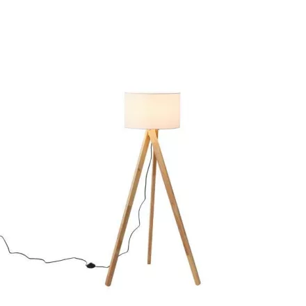 EUROLAMP ARTE ILLUMINA MADERA Állólámpa Lámpatest Fa 1XE27 MAX 40W 450X1450mm 