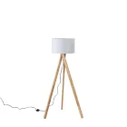 EUROLAMP ARTE ILLUMINA MADERA Állólámpa Lámpatest Fa 1XE27 MAX 40W 450X1450mm 