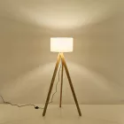 EUROLAMP ARTE ILLUMINA MADERA Állólámpa Lámpatest Fa 1XE27 MAX 40W 450X1450mm 