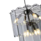 EUROLAMP ARTE ILLUMINA MIRA Függesztett lámpatest Üveg 8ΧΕ14 ΜΑΧ 40W Φ420Χ1500mm Fekete 