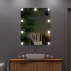 EUROLAMP ARTE ILLUMINA MIRO LED-es téglalap alakú smink tükör 40X50 CM 