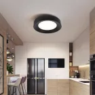 EUROLAMP ARTE ILLUMINA MOON Mennyezeti Lámpatest beépített LED 500x500x100mm Fekete 