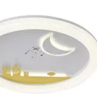 EUROLAMP ARTE ILLUMINA MOON Mennyezeti Lámpatest beépített LED 60W Φ60 3CCT 480x65mm Fehér- sárga 