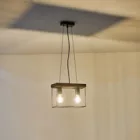 EUROLAMP ARTE ILLUMINA MULTIPLA Függesztett lámpatest 2XΕ27 300X125X1230mm Fa & Fém 