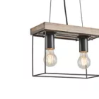 EUROLAMP ARTE ILLUMINA MULTIPLA Függesztett lámpatest 2XΕ27 300X125X1230mm Fa & Fém 