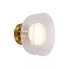 EUROLAMP ARTE ILLUMINA NIMBUS Falilámpa beépített LED Réz és repedezett üveg 200Χ200mm 