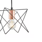 EUROLAMP ARTE ILLUMINA OGGI Függesztett lámpatest 1XE27 MAX 40W 175X175X1240mm Fém/Fekete 