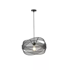   EUROLAMP ARTE ILLUMINA OGGI Függesztett lámpatest 1XE27 MAX 40W 250X250X1280mm RON/Fekete 
