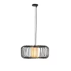 EUROLAMP ARTE ILLUMINA OGGI Függesztett lámpatest 1XE27 MAX 40W 340X340X1520mm Fém/Fekete 