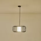 EUROLAMP ARTE ILLUMINA OGGI Függesztett lámpatest 1XE27 MAX 40W 340X340X1520mm Fém/Fekete 