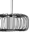 EUROLAMP ARTE ILLUMINA OGGI Függesztett lámpatest 1XE27 MAX 40W 340X340X1520mm Fém/Fekete 