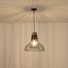 EUROLAMP ARTE ILLUMINA OGGI Függesztett lámpatest 1XE27 MAX 40W 360X360X1380mm Fém/Fekete 