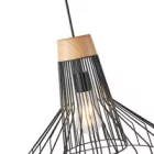 EUROLAMP ARTE ILLUMINA OGGI Függesztett lámpatest 1XE27 MAX 40W 360X360X1380mm Fém/Fekete 