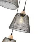 EUROLAMP ARTE ILLUMINA OGGI Függesztett lámpatest 3XE27 MAX 40W 370X370X1260mm Fém/Fekete 