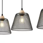 EUROLAMP ARTE ILLUMINA OGGI Függesztett lámpatest 3XE27 MAX 40W 370X370X1260mm Fém/Fekete 