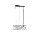 EUROLAMP ARTE ILLUMINA OGGI Függesztett lámpatest 3XE27 MAX 40W 517X175X1240mm Fém/Fekete 