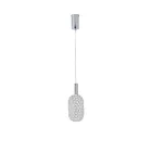 EUROLAMP ARTE ILLUMINA PERFORATO Függesztett lápatest beépített LED Acél CHROME 6,3W Φ200X1580mm