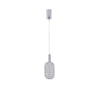EUROLAMP ARTE ILLUMINA PERFORATO Függesztett lápatest beépített LED Acél CHROME 6,3W Φ200X1580mm