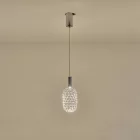 EUROLAMP ARTE ILLUMINA PERFORATO Függesztett lápatest beépített LED Acél CHROME 6,3W Φ200X1580mm