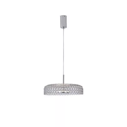 EUROLAMP ARTE ILLUMINA PERFORATO Függesztett lápatest beépített LED Acél CHROME LED 10W Φ350x1390mm