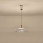 EUROLAMP ARTE ILLUMINA PERFORATO Függesztett lápatest beépített LED Acél CHROME LED 10W Φ350x1390mm