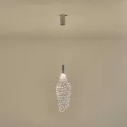 EUROLAMP ARTE ILLUMINA PERFORATO Függesztett lápatest beépített LED Acél CHROME LED 6,3W 146x1780m 