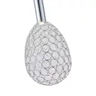 EUROLAMP ARTE ILLUMINA PERFORATO Függesztett lápatest beépített LED Acél OVAL CHROME LED 6,3W Φ140x1400mm 