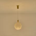 EUROLAMP ARTE ILLUMINA PERFORATO Függesztett lápatest beépített LED Acél OVAL CHROME LED 6,3W Φ250x1630mm