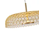 EUROLAMP ARTE ILLUMINA PERFORATO Függesztett lápatest beépített LED Függesztett lámpatest Acél GOLD LED10W Φ350x1400mm 