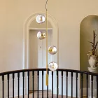 EUROLAMP ARTE ILLUMINA PUFF Függesztett lámpatest 4XE27 Φ450X2800mm GOLD 