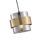 EUROLAMP ARTE ILLUMINA RELIAC Függesztett lámpatest 1XE27 180X1205mm MAX 40W Fekete - GOLD 