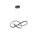 EUROLAMP ARTE ILLUMINA SATURN Függesztett ámpatest beépített LED 30W 3000Κ L60 ΜΑΥΡΟ 