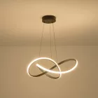 EUROLAMP ARTE ILLUMINA SATURN Függesztett ámpatest beépített LED 30W 3000Κ L60 ΜΑΥΡΟ 