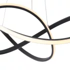 EUROLAMP ARTE ILLUMINA SATURN Függesztett ámpatest beépített LED 30W 3000Κ L60 ΜΑΥΡΟ 