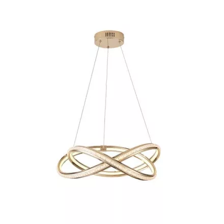 EUROLAMP ARTE ILLUMINA SATURN Függesztett lámpatest beépített LED 40W 3000Κ L50 GOLD 