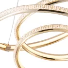 EUROLAMP ARTE ILLUMINA SATURN Függesztett lámpatest beépített LED 40W 3000Κ L50 GOLD 