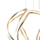 EUROLAMP ARTE ILLUMINA SATURN Függesztett lámpatest beépített LED 38W 3000Κ GOLD 430X310mm 