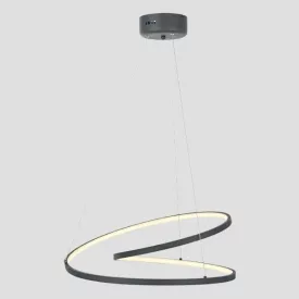   EUROLAMP ARTE ILLUMINA SATURN Függesztett lámpatest beépített LED 42W 550X550X200 4000K Fekete 