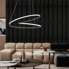 EUROLAMP ARTE ILLUMINA SATURN Függesztett lámpatest beépített LED 42W 550X550X200 4000K Fekete 