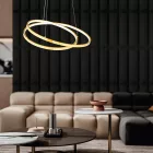 EUROLAMP ARTE ILLUMINA SATURN Függesztett lámpatest beépített LED 42W 550X550X200 4000K GOLD 