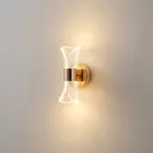 EUROLAMP ARTE ILLUMINA SILK ACRYLIC Falilámpa beépített LED FRENCH GOLD Vonal mitával 8W 3000K 225X95 X105mm 