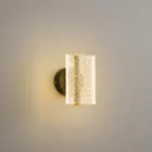 EUROLAMP ARTE ILLUMINA SILK ACRYLIC Falilámpa beépített LED FRENCH GOLD WITH SNOW PATTERN 8W 3000K 175X10 X105mm 