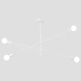   EUROLAMP ARTE ILLUMINA SKYLINE Függesztett lámpatest 4XΕ27 1000X550mm Fehér