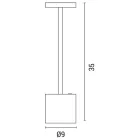 EUROLAMP ARTE ILLUMINA TABLO Asztali lámpa érintő gombos újratölthető LED 4W Fekete 